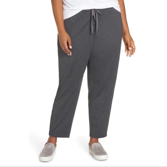 Eileen Fisher Herringbone Recycled Slouchy Pants Size Large - Picture 1 of 11